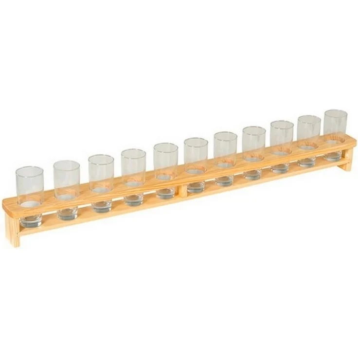 Kesper '1 Meter Bier' Bierglasträger, Kiefernholz natur, 10 x 8,5 x 100 cm – Bild 2