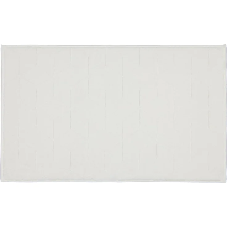 Villeroy & Boch Badematte Coordinates Carré 2553, hochwertige Baumwolle, brillant white, Made in Germany – Bild 1