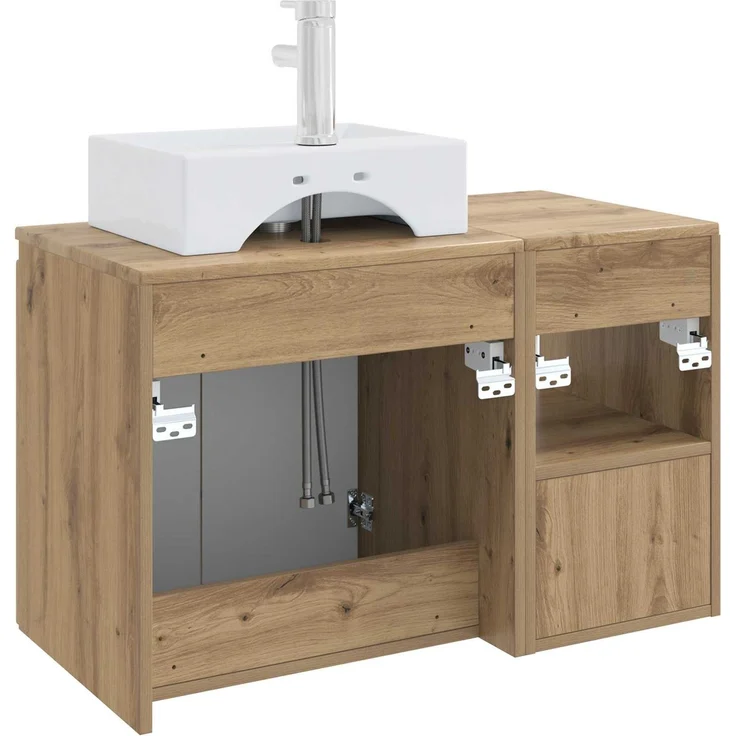 vidaXL Badezimmerschrank-Set 2 stk. Artisan-Eiche 79,5 x 41 x 79,5 cm 3404063 – Bild 6