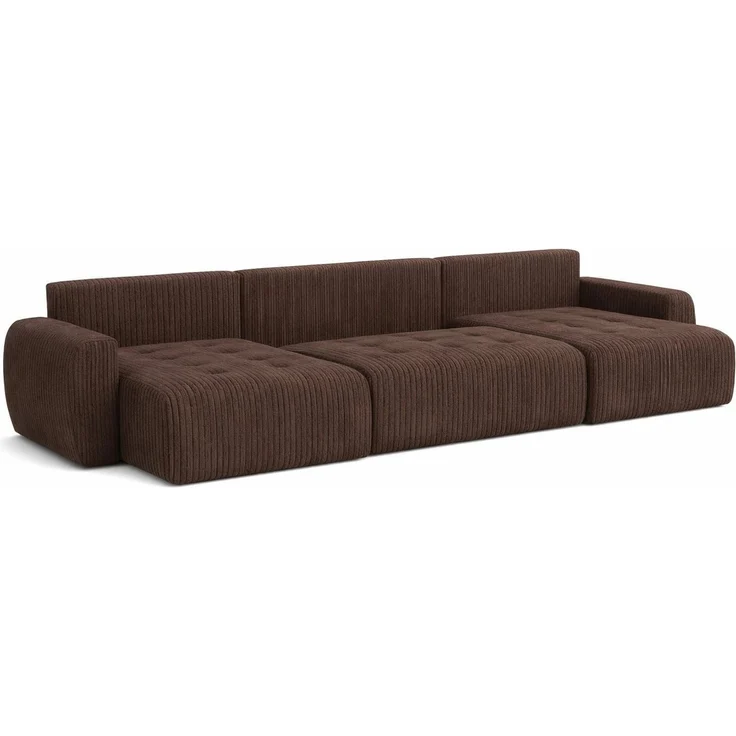 Kaiser Möbel Ecksofa mit Schlaffunktion und Bettkasten, Sofa U-Form, Cordstoff Poso, Ivo U, Strapazierfähiger Cordstoff,Hoher Sitz- und Schlafkomfort – Bild 3