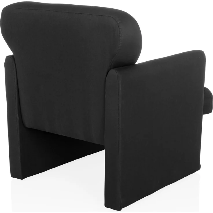 hjh LIVING Loungesessel 1-Sitzer CARIPITO Stoff Polstersessel Relaxsessel für Wohnzimmer Schlafzimmer, Schwarz – Bild 6