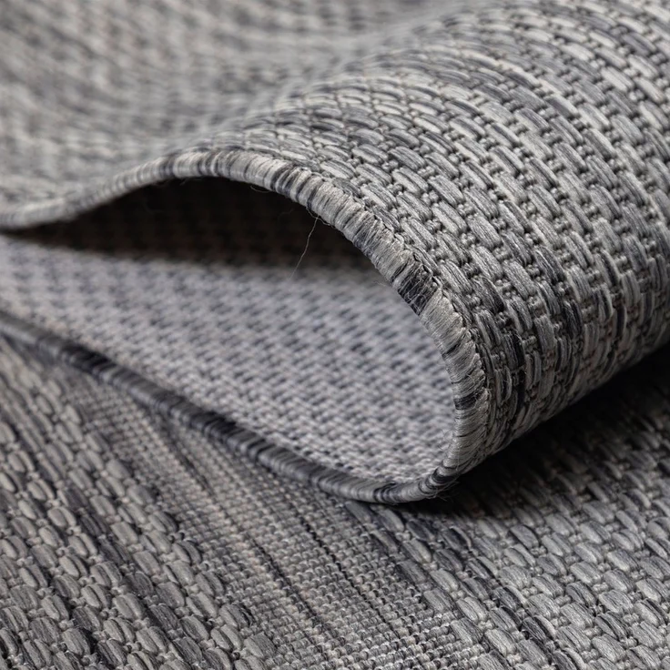 Carpettex Outdoorteppich Unicolor - Einfarbig, Läufer, Höhe: 5 mm, Teppich Wetterfest Balkon Küchenteppich Flachgewebe Sisaloptik – Bild 3
