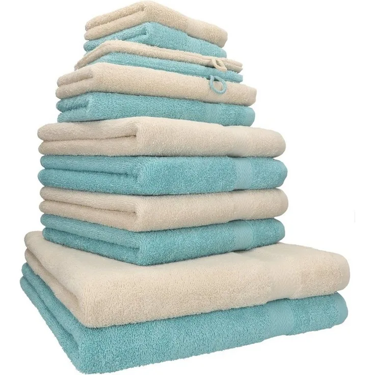 Betz Handtücher Premium Handtuch-Set 12-tlg, 100% Baumwolle (Set, 12-St), Duschtücher,Handtücher, Gästetücher, Seiftücher,Waschhandschuhe