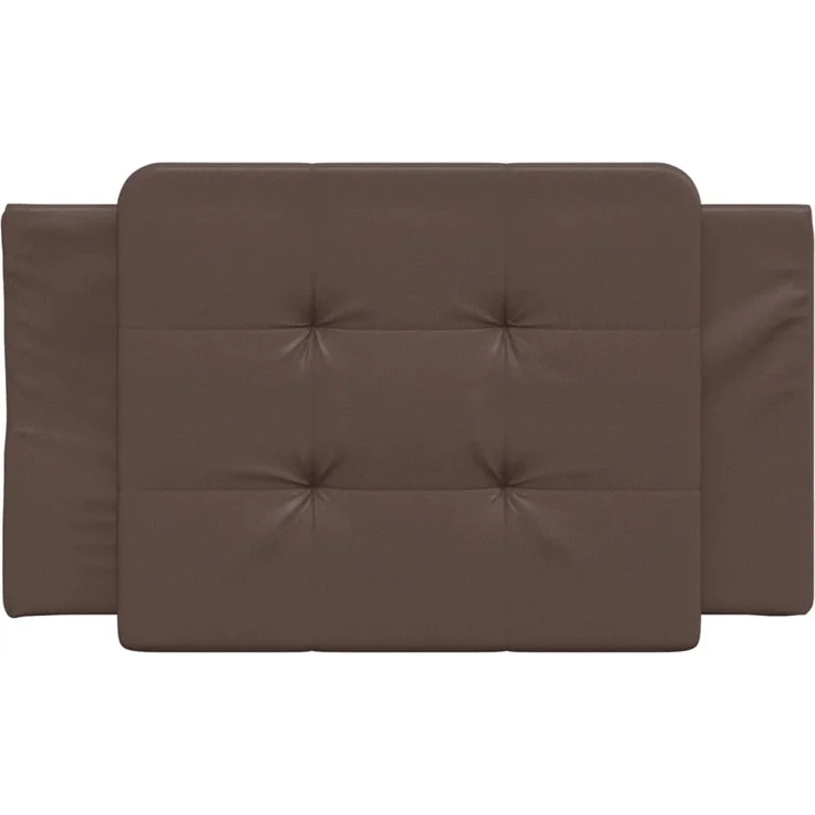 vidaXL Kopfteil-Kissen Braun 90 cm Kunstleder 374838 – Bild 4