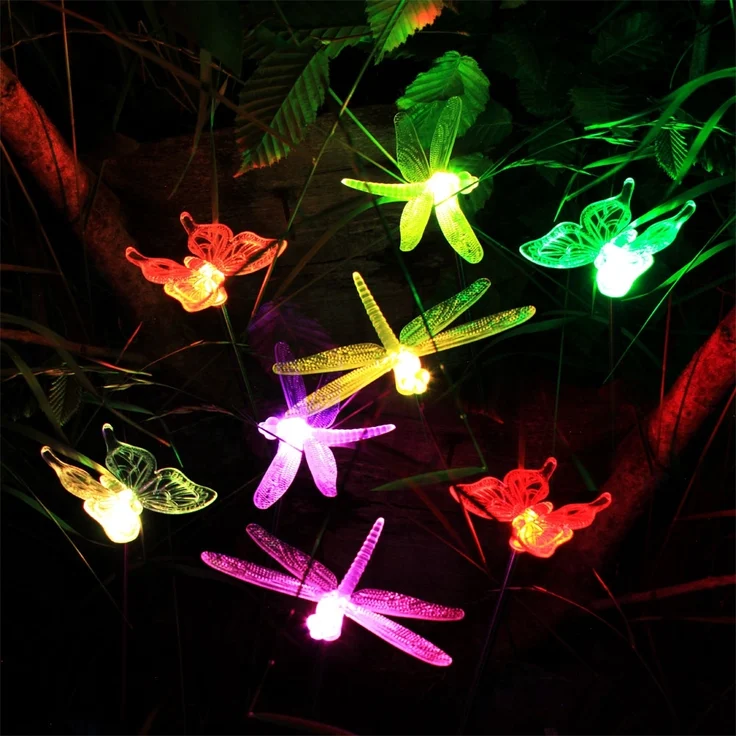 Solarlampe mit LED Leuchtmittel in Schmetterling Optik – Bild 10