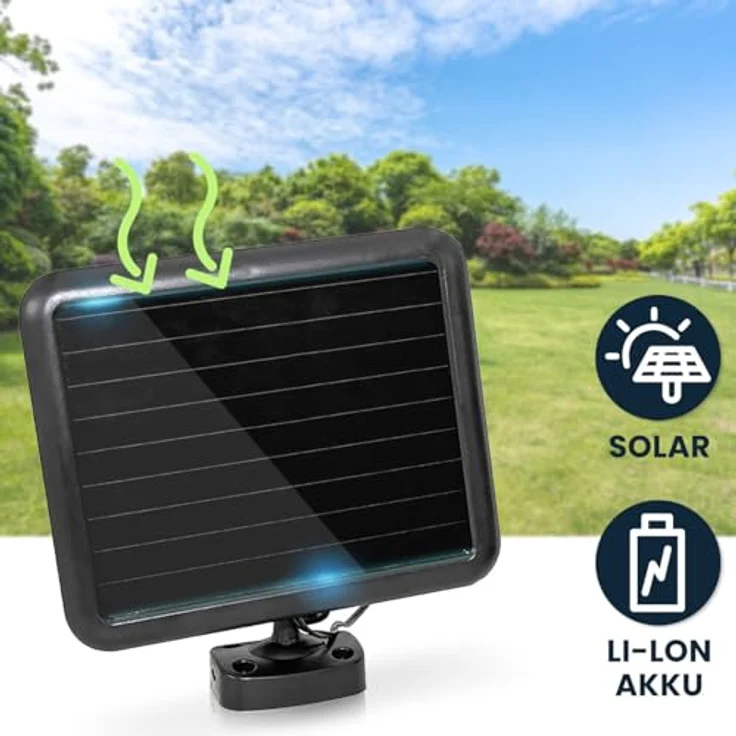 Casativo LED Solar-Strahler mit Bewegungsmelder, 600 Lumen, spritzwassergeschützt für Garten & Hof – Bild 3