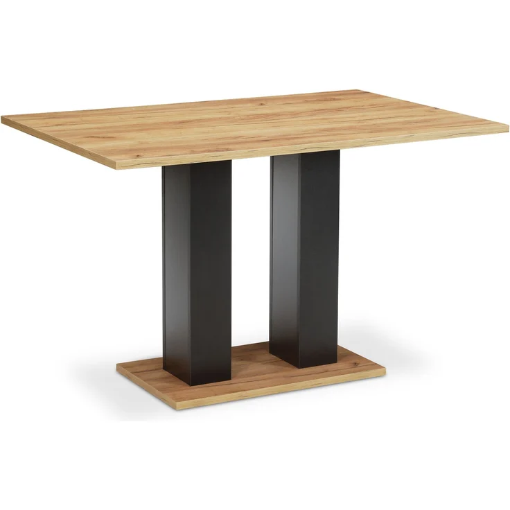 Eckbankgruppe Modern Doralyn 2 für 7 Personen Microfaser Schwarz/Braun – Bild 3