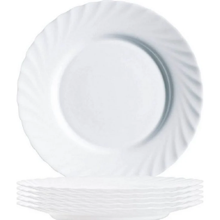 Arcoroc Brotteller Arcoroc Trianon White Teller flach 15,5 cm 6er Set – Bild 2