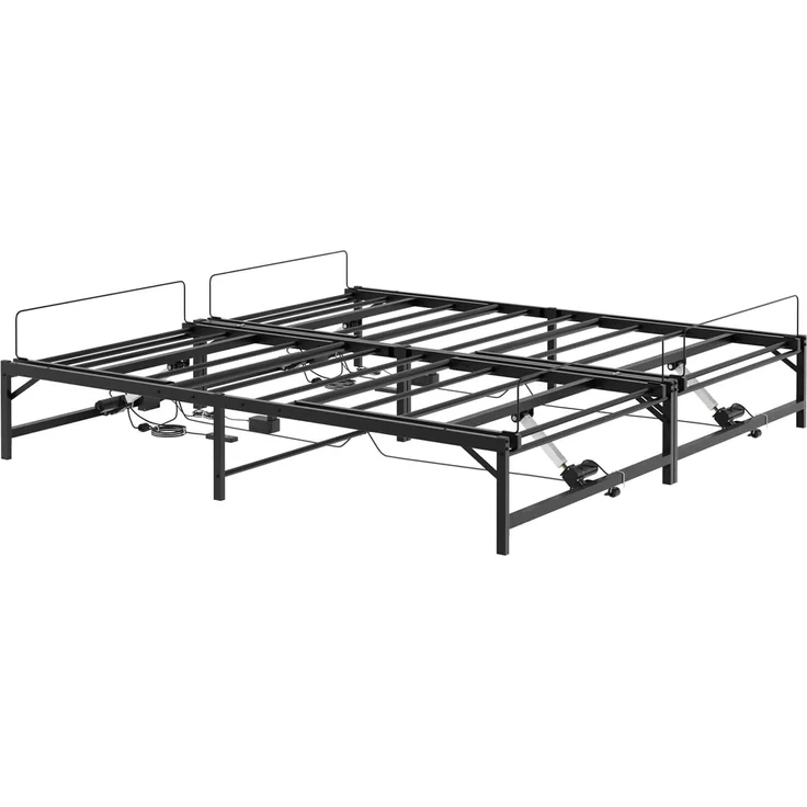 vidaXL Elektrisch verstellbares Bettgestell Schwarz 96 x 200 cm Stahl 3438626 – Bild 5
