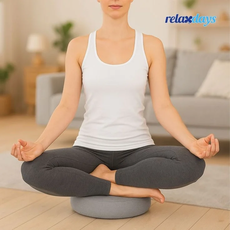 Relaxdays Meditationskissen Yoga – Bild 2