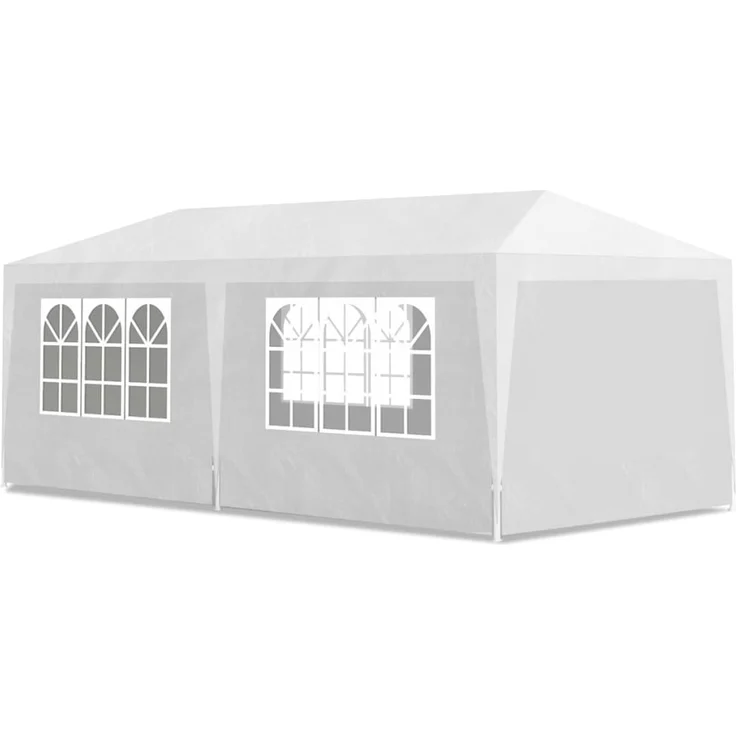 vidaXL Partyzelt 3x6 m Weiß 90336 – Bild 1