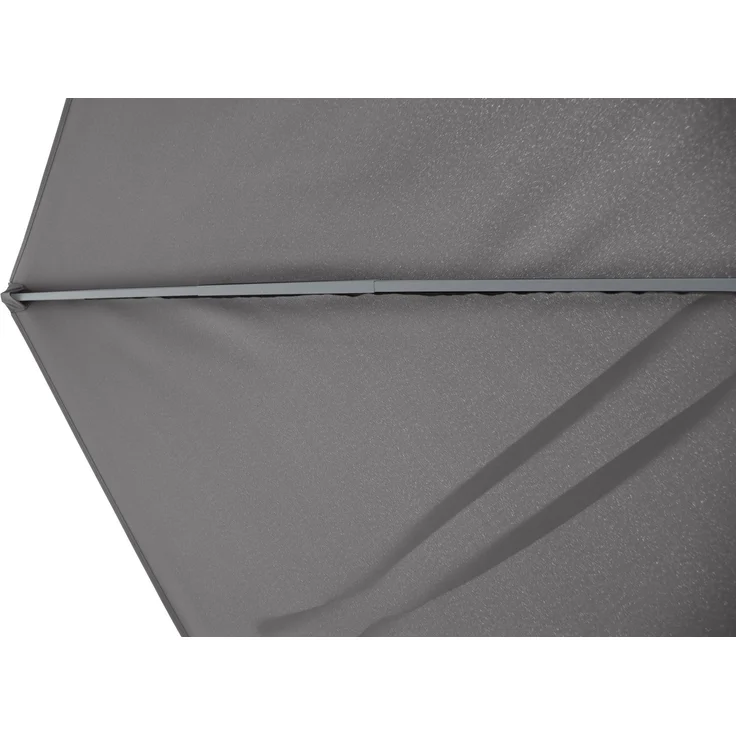 LECO Doppelsonnenschirm rechteckig, Aluminium-/Stahlrohrgestell anthrazit, Polyester anthrazit, 4,6x2,7 m – Bild 6
