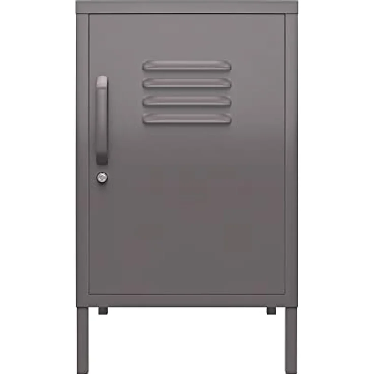 DHP Furniture Dorel Home Queer Eye Bradford Metallschrank Spind, grau – Bild 1