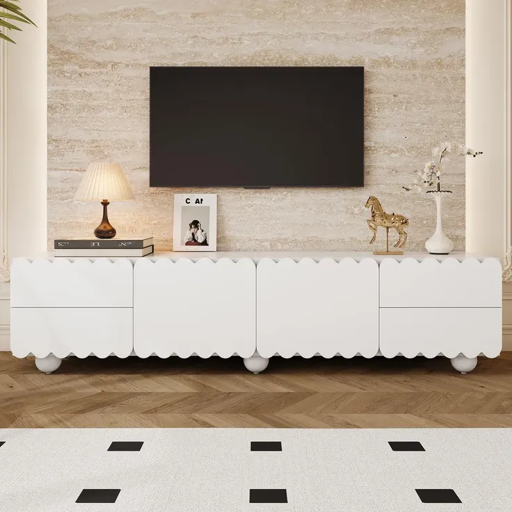 Lowboard, 175/38/37 cm, TV-Schrank, Fernsehtisch, Fernsehschrank für Wohnzimmer, stehend, matt