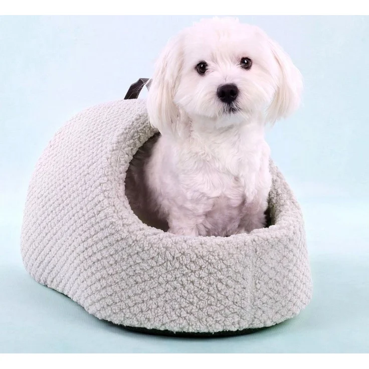 Flamingo Schlafhöhle Höhle Jacquard grau für Hunde – Bild 2