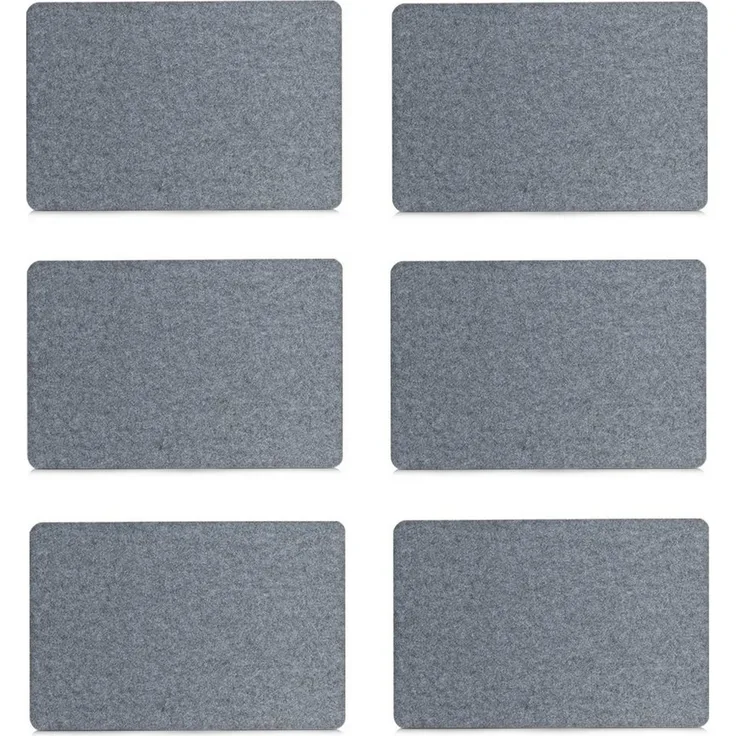 Zeller Present Platzset, (Set, 6-St), hochwertige Filzmatte