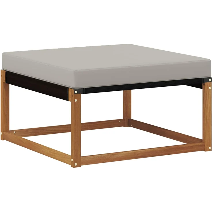 vidaXL Outdoor-Sofagarnitur mit Kissen 8 pcs Natürlich und Hellgrau 3381615 – Bild 6