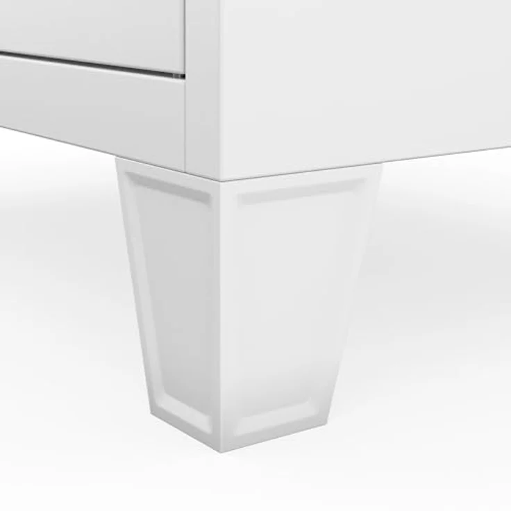 Jan Nowak Spind Metall Schliessfachschrank 4 Fächer Metallschrank abschliessbar 172 x 56 x 45 cm Sozialschrank mit Belueftung Kleiderstange Personalspind – Bild 7