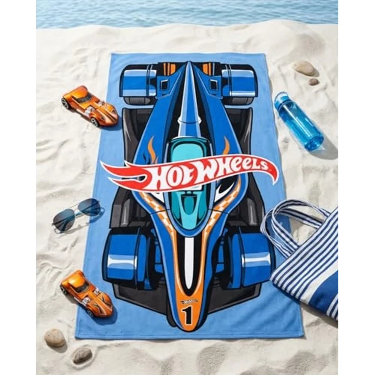 Hot Wheels Strandtuch – Perfekt für Strand, Pool & Bad, 100% Polyester – Bild 2