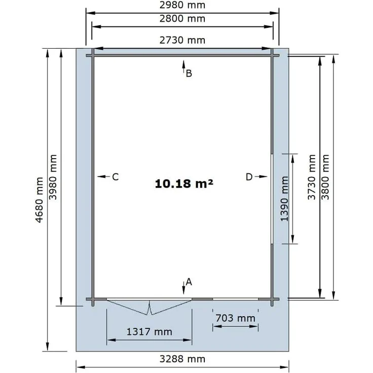 McGarden Gartenhaus GartenStar 300 x 400 cm – Bild 6