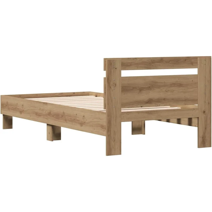 vidaXL Bettrahmen Artisan-Eiche 193 x 95 x 88 cm Holzwerkstoff 874122 – Bild 7