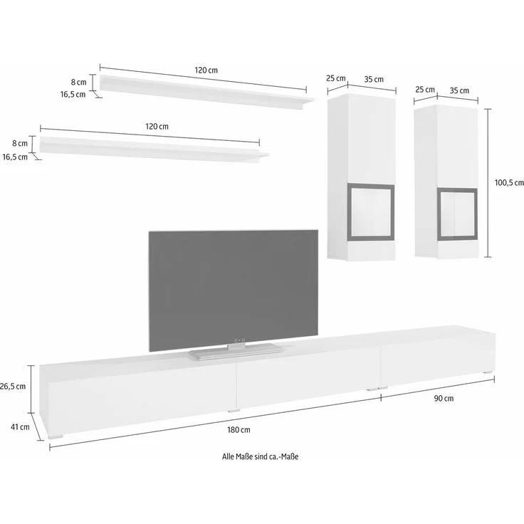 INOSIGN Wohnwand Baros, (Set, 6-St) – Bild 4