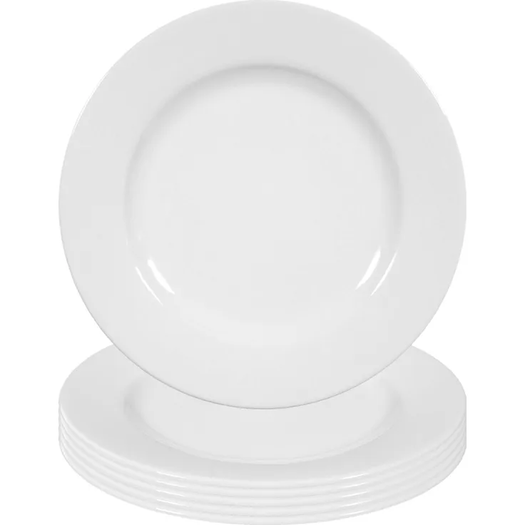 Seltmann Weiden Rondo/Liane Weiß Brotteller ø 17,1 cm 6er Set