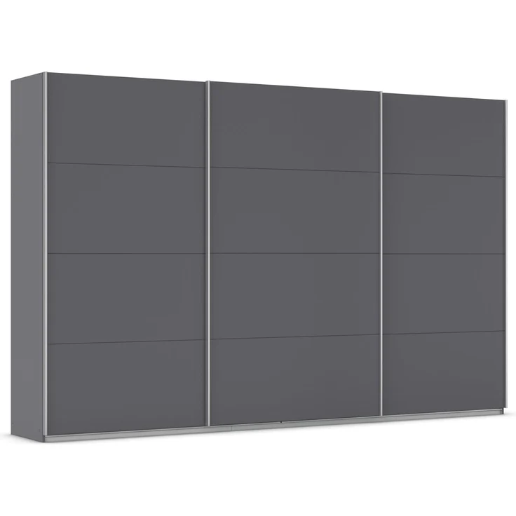 Rauch Möbel KULMBACH, Schwebetürenschrank, Grau metallic, Breite 360 cm