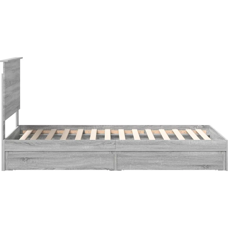vidaXL Aufbewahrungsbett Graues Sonoma 90 x 190 cm Holzwerkstoff 3411255 – Bild 8