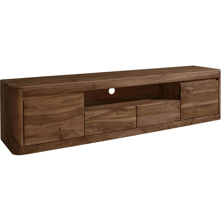 TV-Board Sheesham 200x45x50 smoked cherry gebeizt TORONTO #151 – Bild 1