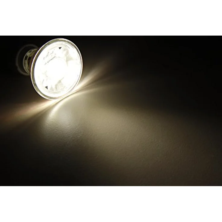 McShine LED Strahler GU10, MCOB 5W, 400 lm, 36° Abstrahlwinkel, warmweiß, energieeffizienter Halogen-Ersatz – Bild 2