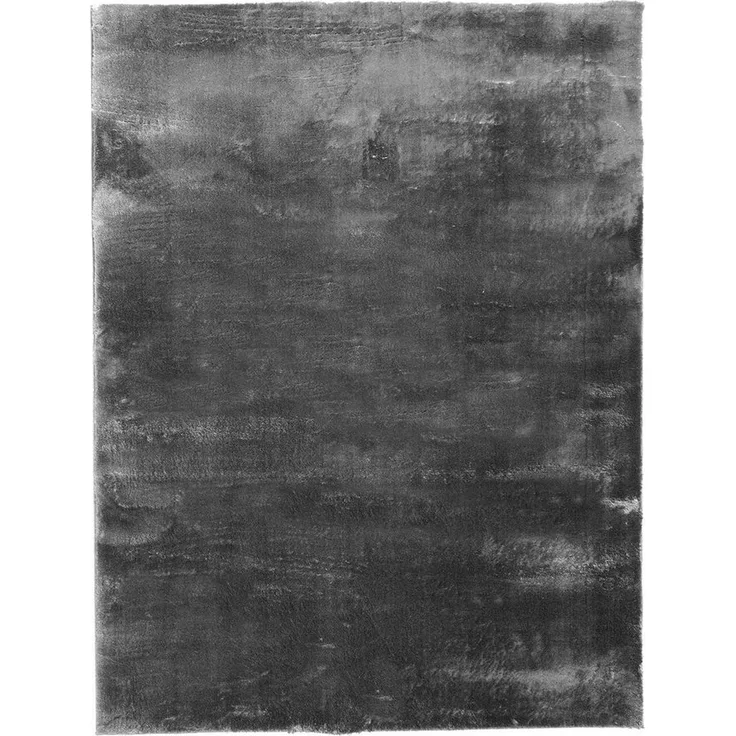 merinos Teppich LOFT, Anthrazit, 160 x 220 cm, Polyester, Uni, rechteckig, Höhe: 19 mm, rutschhemmend