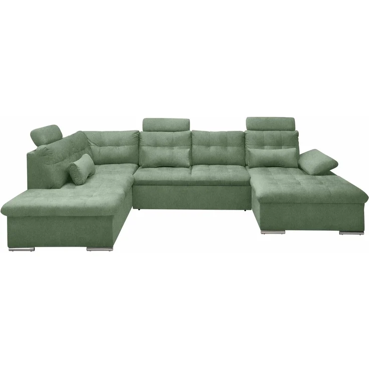 Sofa Grün mit Schlaffunktion und Bettkasten - Medan XXL – Bild 5