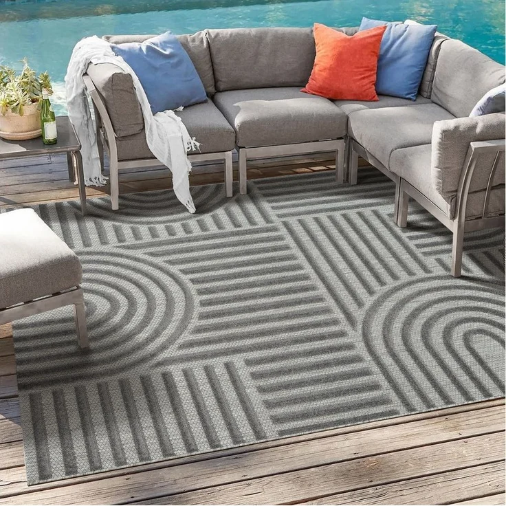 Sanat Teppich Berlin, rechteckig, Höhe: 6 mm, In -und Outdoor geeignet, Außenbereich, Terrasse, Balkon, auch Läufer – Bild 1
