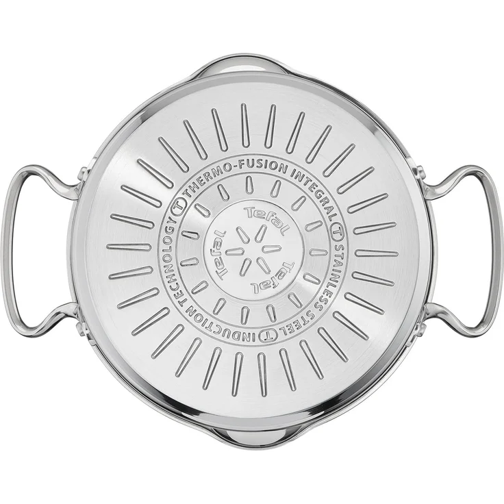 Tefal Topf-Set Duetto+ G719S7, Edelstahl 18/10 (Set, 7-tlg, Kochtopf mit Glasdeckel 16/20/24 cm, Stielkasserolle 16 cm), hochwertiger Edelstahl, hochglanzpoliert, Glasdeckel mit Siebfunktion – Bild 2