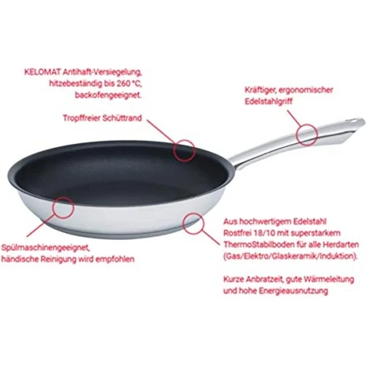 Kelomat Perfekt Pfanne Rund ohne Deckel – Bild 2