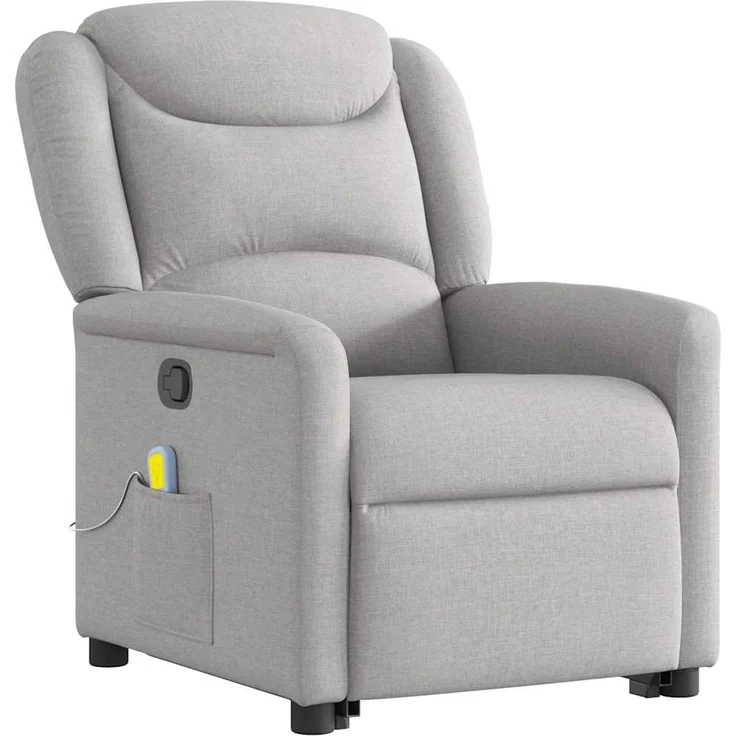 vidaXL Massagesessel mit Aufstehhilfe Wolkengrau Stoff 3303213 – Bild 3