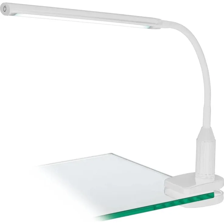Eglo 96434 Klemmleuchte LAROA LED H:27,5cm L:45cm Kunststoff weiß 4,2W 4000K mit Touchdimmer