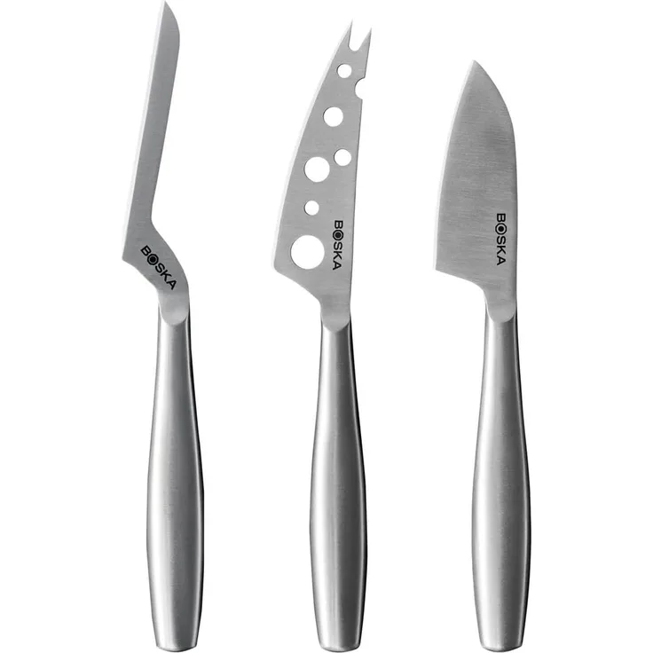 Boska Messerset Copenhagen, 3er Set, Käsemesser, Käse Messer, Käsemesserset, Edelstahl, 357615