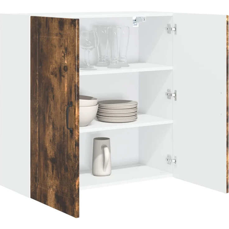 vidaXL Wandschrank PORTO Räuchereiche 80 x 31 x 80 cm Holzwerkstoff 885410 – Bild 3
