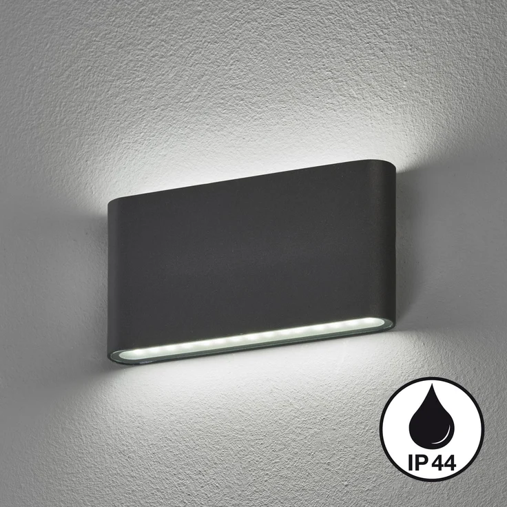 Fischer & Honsel 30557 LED Außenwandleuchte Scone sandschwarz IP44 3000K – Bild 3