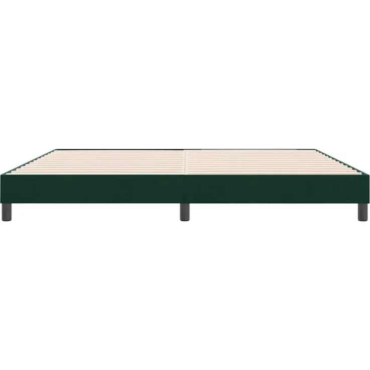 Doppelbett, Bettgestell Modernen ohne Matratze Dunkelgrün 180x220 cm Samt d2396e – Bild 5