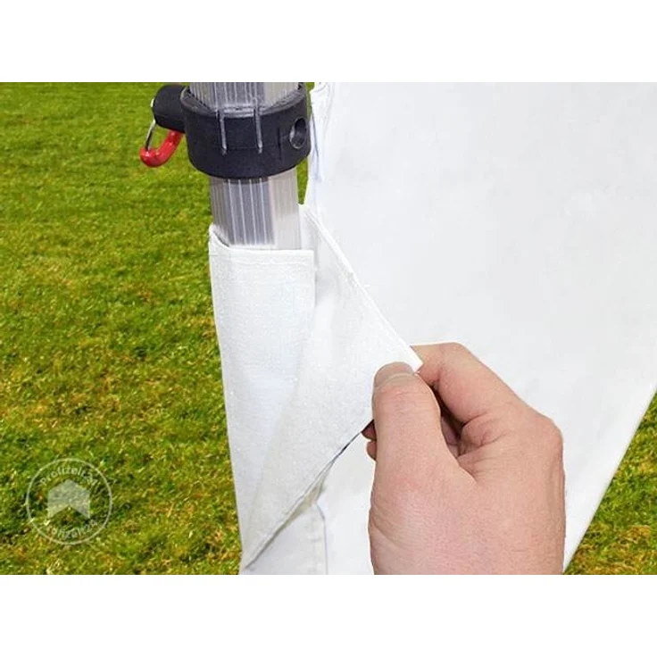 3m halbhohe Seitenwand für Faltpavillons PREMIUM und PROFESSIONAL, schwarz – Bild 6