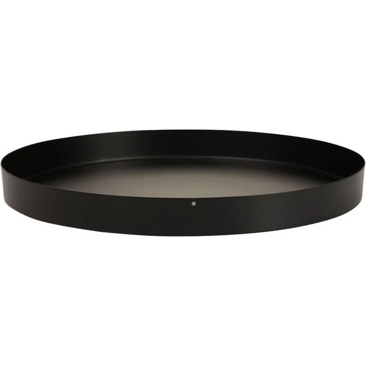 Florists Products Dekotablett Rundes Metalltablett Kerzen- und Dekotablett Schwarz 20cm 2er, 2 Stück – Bild 4