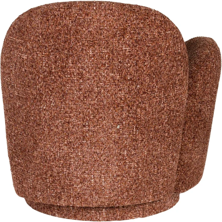 DutchBone Loungesessel Rose in Bordeaux-Rot, drehbar und gemütlich 76x74x76 cm – Bild 1