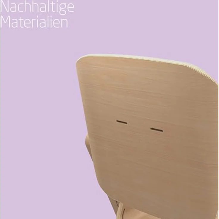 Maxi-Cosi Nesta, Hochstuhl ab Baby, Hochstuhl aus Holz, nach hinten verstellbarer Hochstuhl, wächst mit Ihnen bis zu 99 Jahren, Natural Wood – Bild 6