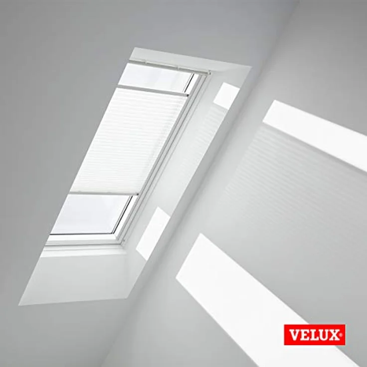 Velux Dachfensterplissee FHL S08 1016S, manuell, Farbe Weiß - 1016S, Aluminium Schiene, stufenlos positionierbar – Bild 3