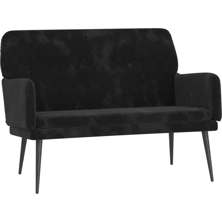 vidaXL Sitzbank Schwarz 108 x 79 x 79 cm Samt [351419]