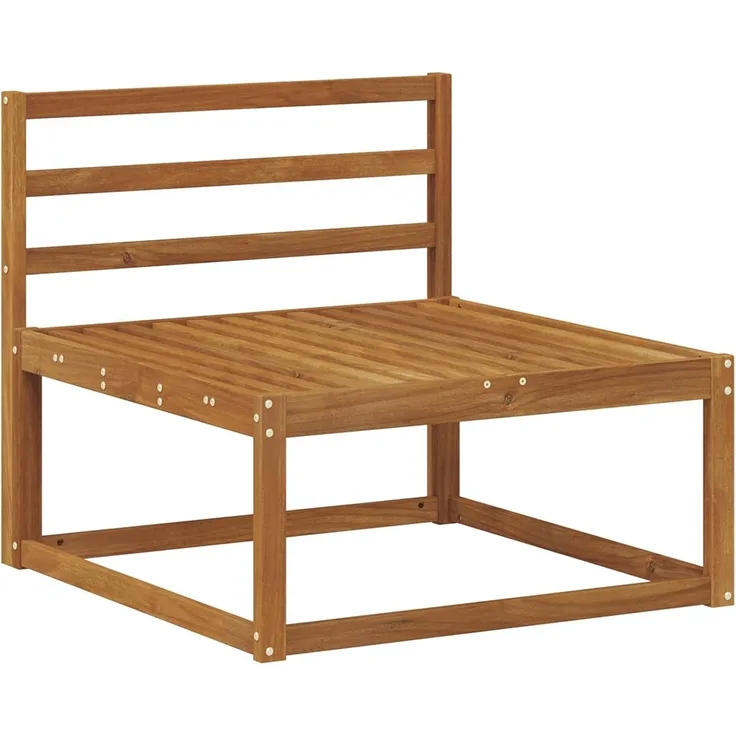 vidaXL Outdoor Mittelsofa Massivholz Akazie Natur 79 x 83 x 73 cm 900531