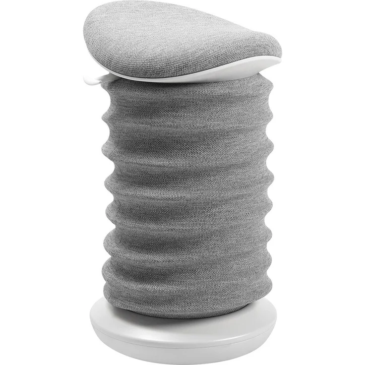 Sitness 'Aktiv-Sitz 4D' Ergonomischer Bürostuhl, Stoff weiß/grau, 37.5 x 64 x 36 cm, 110 kg belastbar – Bild 1